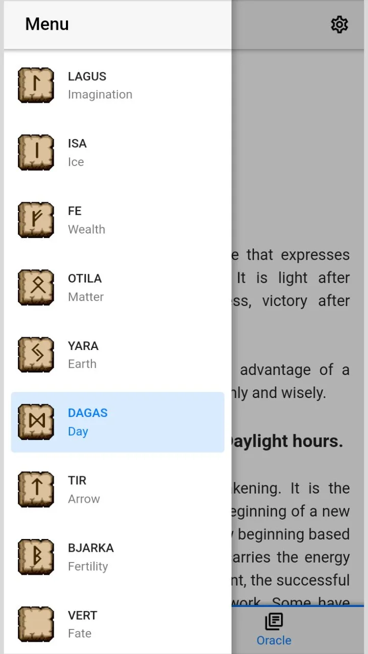 Скриншот 4 приложения Norse Runes: Daily Oracle