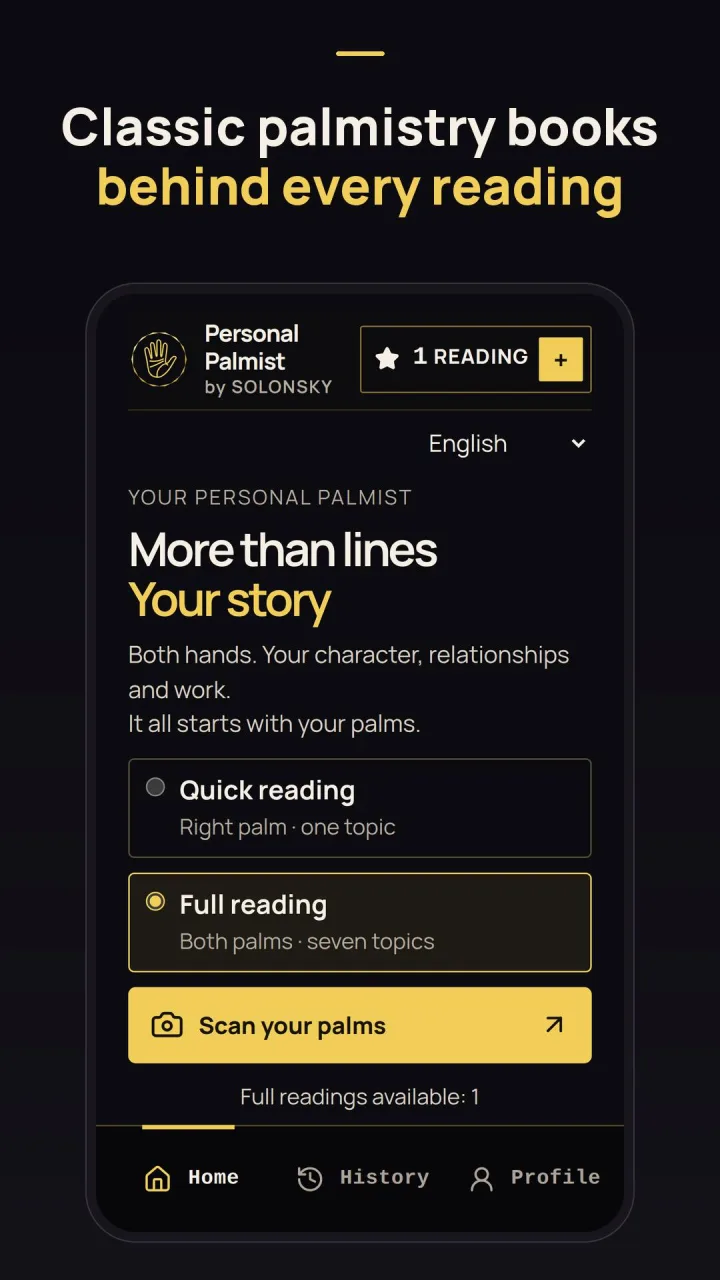 Скриншот 1 приложения Personal Palmist