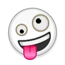 Стикер 1 из набора «Albino Emoji»