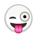 Стикер 6 из набора «Albino Emoji»