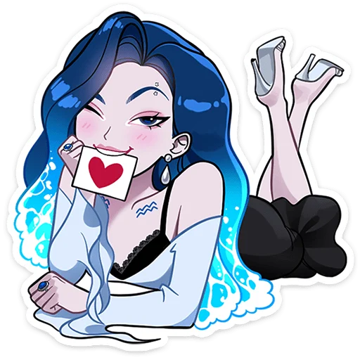 Стикер 13 из набора «Акварина • @TgSticker»