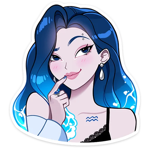 Стикер 15 из набора «Акварина • @TgSticker»