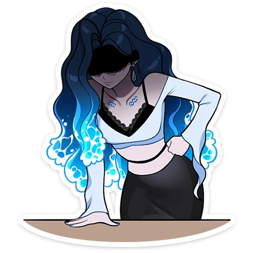 Стикер 18 из набора «Акварина • @TgSticker»