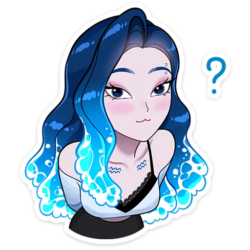 Стикер 19 из набора «Акварина • @TgSticker»