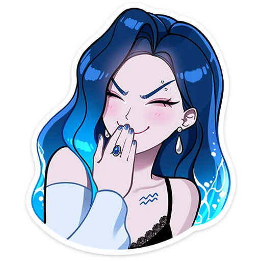 Стикер 10 из набора «Акварина • @TgSticker»