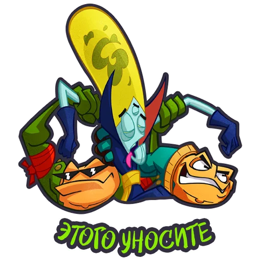 Стикер 10 из набора «Battletoads»