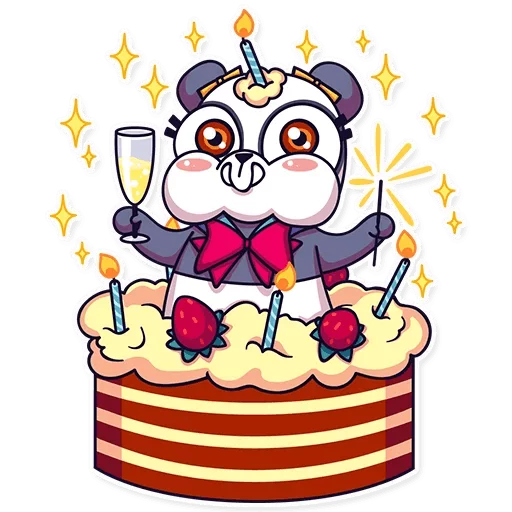 Стикер 6 из набора «Birthday Collection - Great Stickers»