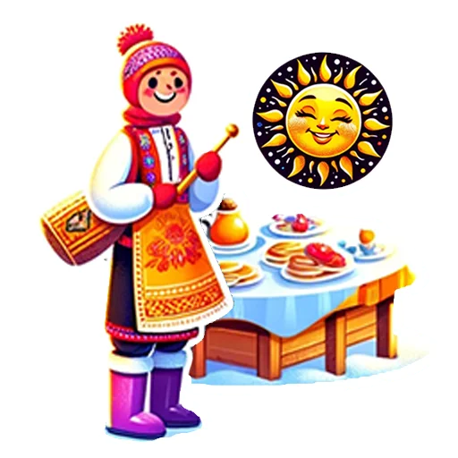 Стикер 1 из набора «Масленица»