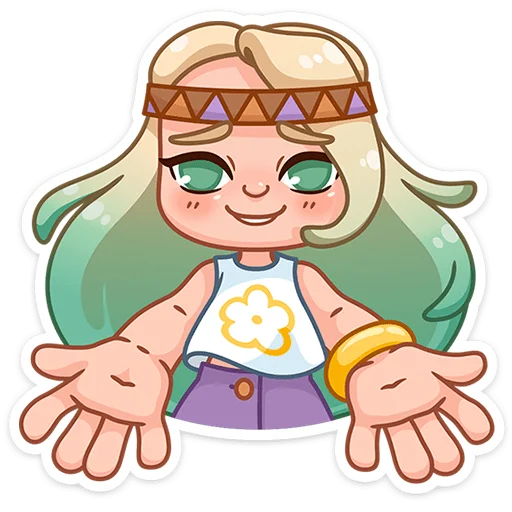 Стикер 17 из набора «Ромашка • @TgSticker»