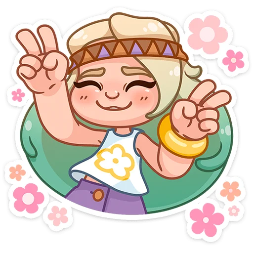 Стикер 5 из набора «Ромашка • @TgSticker»