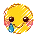 Стикер 9 из набора «Crayons Emoji @TgSticker»