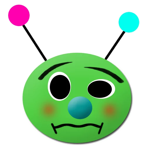 Стикер 8 из набора «Crazy balls»