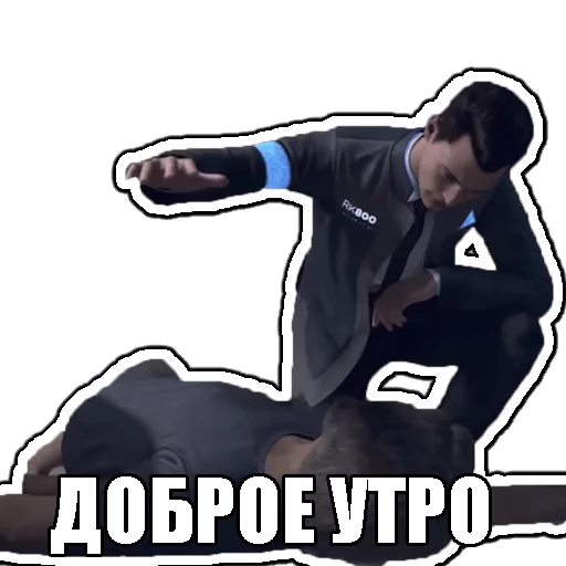 Стикер 5 из набора «Detroit become human»