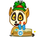 Стикер 11 из набора «11 Years of Telegram»