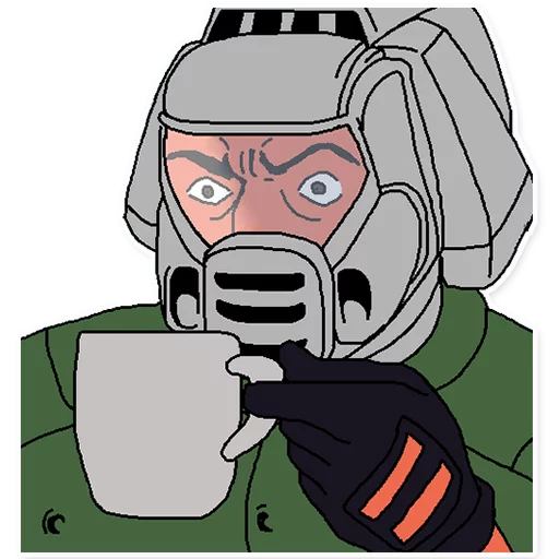 Стикер 3 из набора «DOOM»