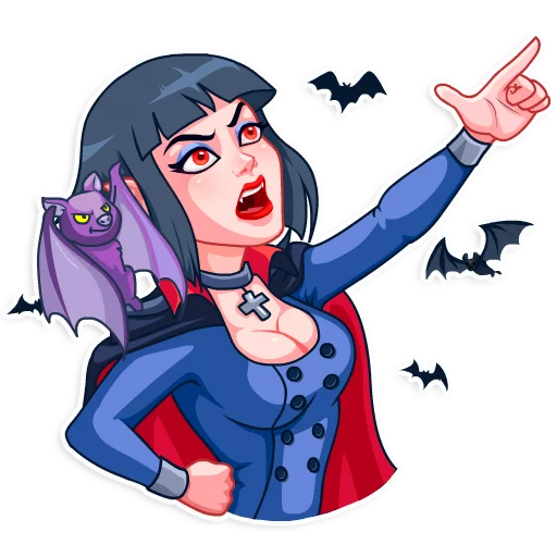 Стикер 16 из набора «Drakulessa»