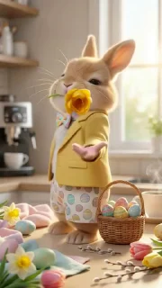 Стикер 14 из набора «Easter Bunny @TVstickers»