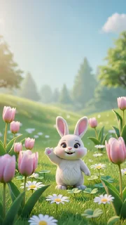 Стикер 18 из набора «Easter Bunny @TVstickers»