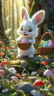 Стикер 20 из набора «Easter Bunny @TVstickers»