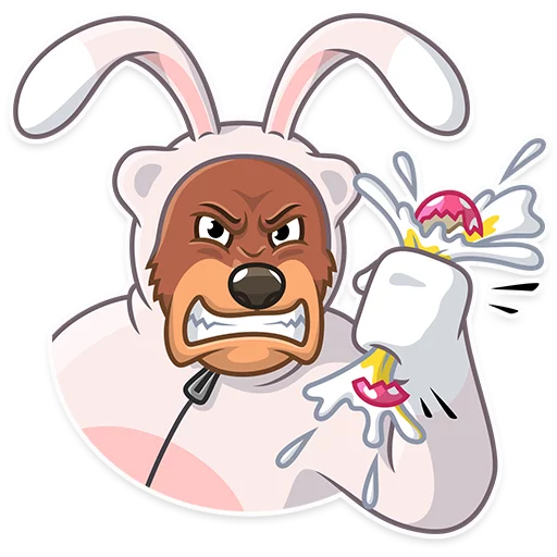 Стикер 17 из набора «Easter Bear»