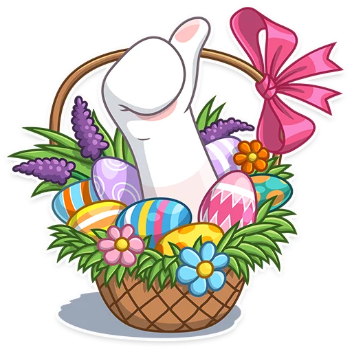 Стикер 3 из набора «Easter Bear»