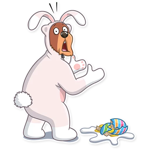 Стикер 4 из набора «Easter Bear»
