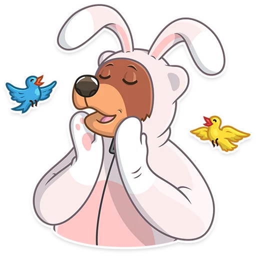 Стикер 6 из набора «Easter Bear»