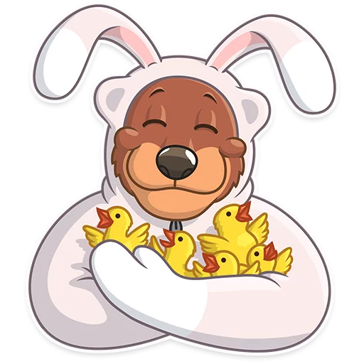 Стикер 7 из набора «Easter Bear»