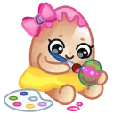 Стикер 14 из набора «Пасхальные яйца @stickers_max»