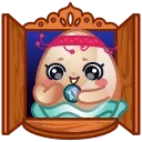 Стикер 15 из набора «Пасхальные яйца @stickers_max»