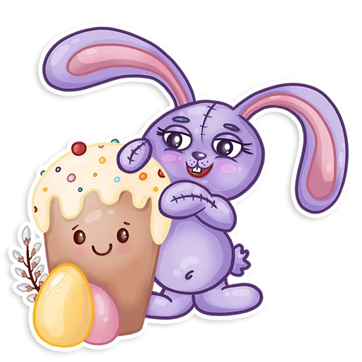 Стикер 16 из набора «Easter Rabbit Toy»