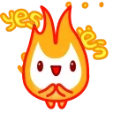 Стикер 13 из набора «Little Flame»