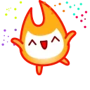 Стикер 16 из набора «Little Flame»