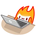 Стикер 9 из набора «Little Flame»