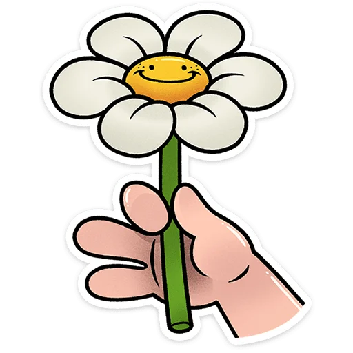 Стикер 4 из набора «Цветик от @TgSticker»