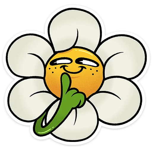Стикер 5 из набора «Цветик от @TgSticker»