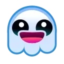 Стикер 1 из набора «Ghost Emoji @TgEmojis»