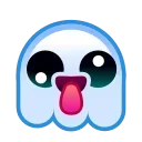 Стикер 13 из набора «Ghost Emoji @TgEmojis»