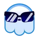 Стикер 14 из набора «Ghost Emoji @TgEmojis»