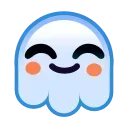 Стикер 4 из набора «Ghost Emoji @TgEmojis»