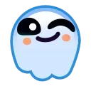 Стикер 7 из набора «Ghost Emoji @TgEmojis»
