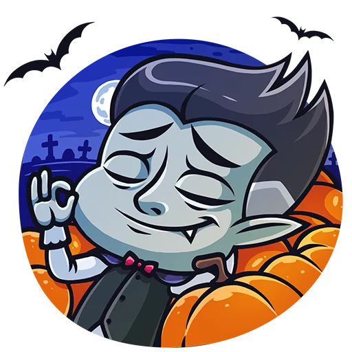 Стикер 5 из набора «Граф Дракула:: @Stickers_of_Telegram»