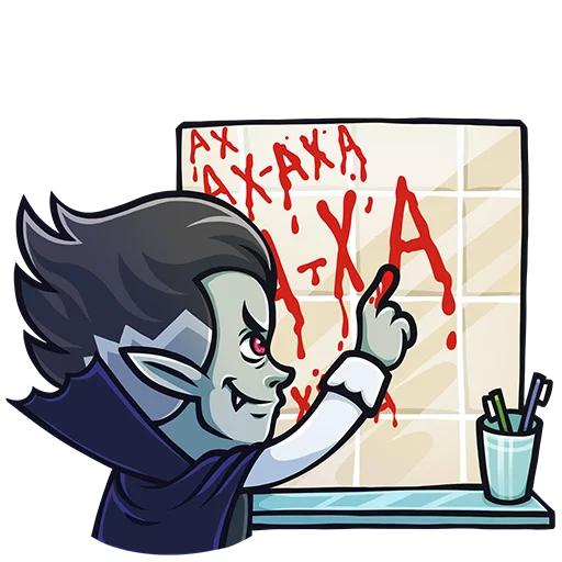 Стикер 8 из набора «Граф Дракула:: @Stickers_of_Telegram»
