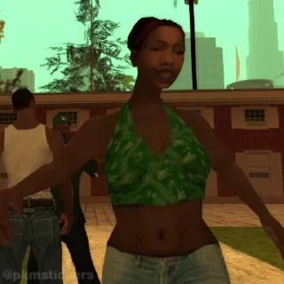 Стикер 15 из набора «GTA SA @pkmstickers»