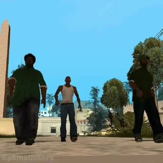 Стикер 17 из набора «GTA SA @pkmstickers»