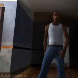 Стикер 5 из набора «GTA SA @pkmstickers»