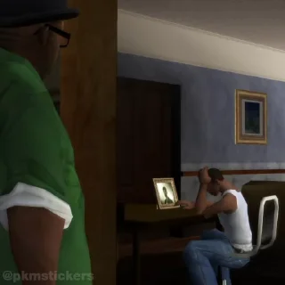 Стикер 9 из набора «GTA SA @pkmstickers»