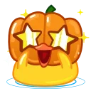 Стикер 18 из набора «Halloween Duck»