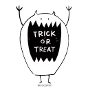 Стикер 2 из набора «Halloween Monsters- @MochaStickers»