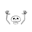 Стикер 13 из набора «Halloween Monsters- @MochaStickers»